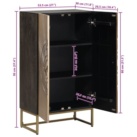 Highboard Mosiądz 53,5 x 30 x 95 cm