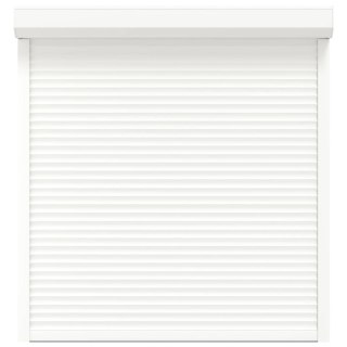 Roleta Biały 140 x 150 cm Aluminium i poliuretan