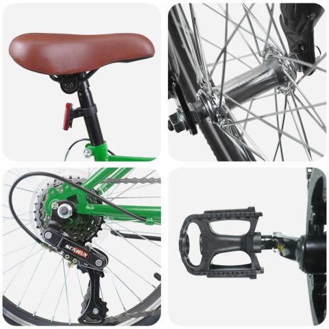 Rower Dziecięcy 24 Cali 6-Speed dla dzieci w wieku 8-12 lat