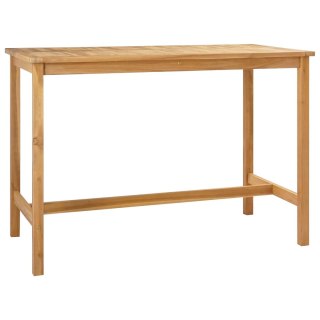 Stół barowy naturalny 150 x 75 x 105 cm Lite drewno teakowe