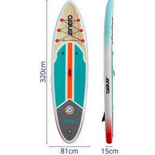 ZESTAW - DESKA SUP DMUCHANA ENERO 320x81x15CM FLOW