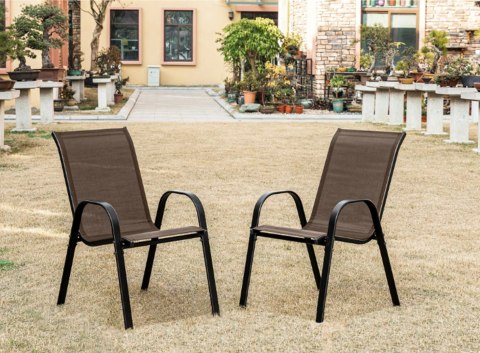 Krzesło SOFIA - brązowe x 2