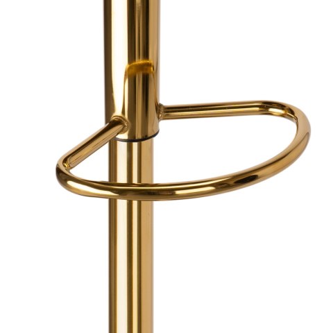 Krzesło barowe CYDRO GOLD welurowe beżowe VELVET