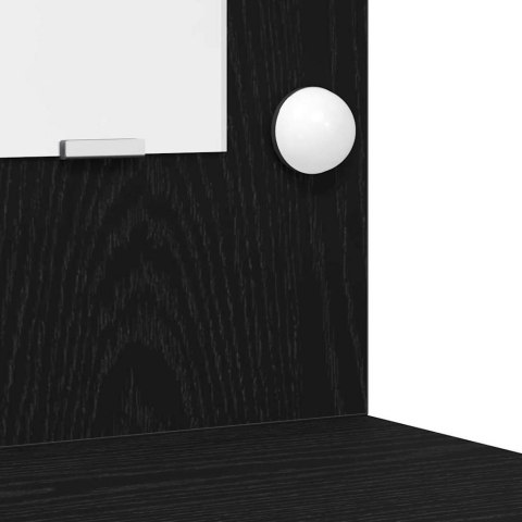 Zestaw toaletowy z LED 3 pcs Czarny Dąb Materiał drewnopochodny