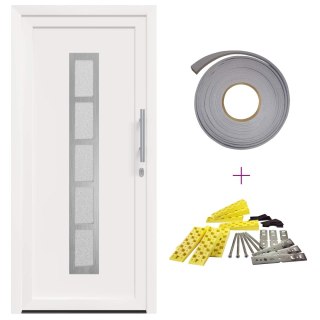 Drzwi Frontowe Biały 88 x 200 cm PVC
