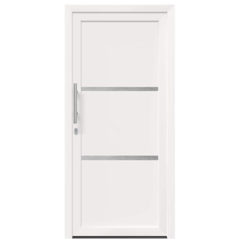 Drzwi Frontowe Biały 88 x 200 cm PVC