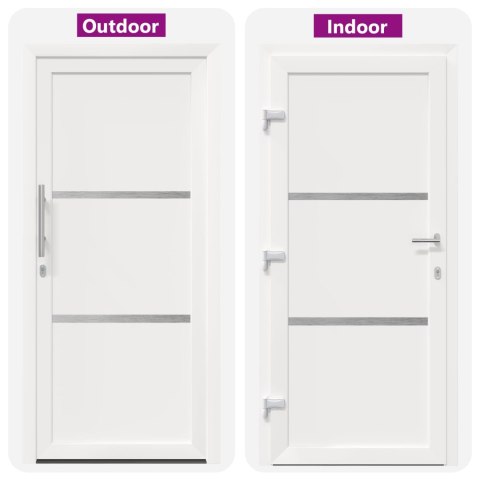 Drzwi Frontowe Biały 98 x 200 cm PVC