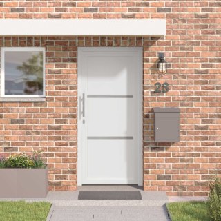 Drzwi Frontowe Biały 98 x 208 cm PVC