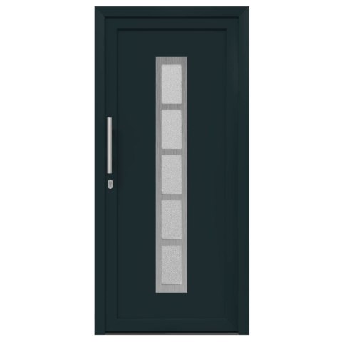 Drzwi Frontowe antracytowy 108 x 208 cm PVC