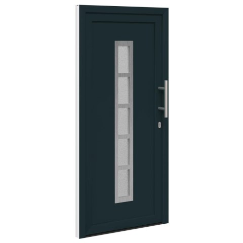 Drzwi Frontowe antracytowy 88 x 200 cm PVC