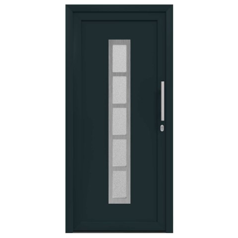 Drzwi Frontowe antracytowy 88 x 200 cm PVC