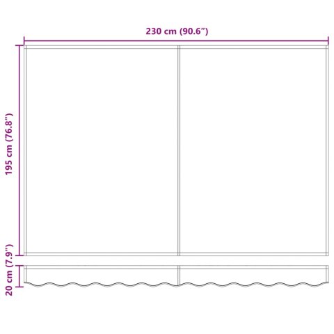 Elektryczna Rozkładana Markiza Biały 2,5 x 2 m