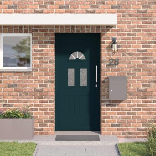 Drzwi Frontowe antracytowy 110 x 210 cm PVC