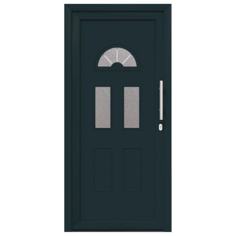 Drzwi Frontowe antracytowy 110 x 210 cm PVC