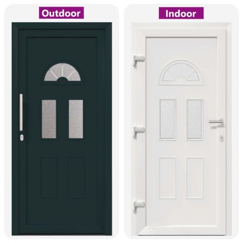 Drzwi Frontowe antracytowy 98 x 198 cm PVC