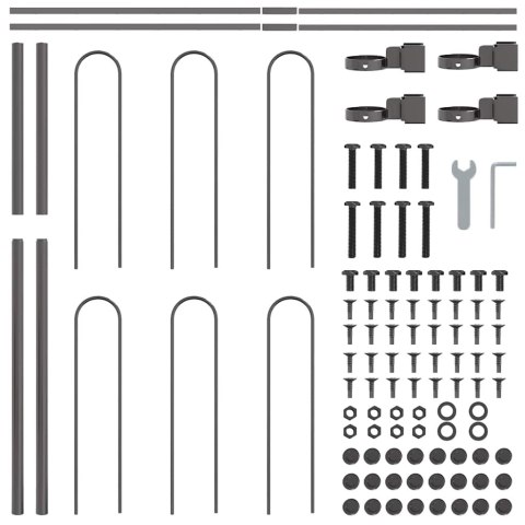 Ogrodzenie Ogrodowe 7 pcs Szary 11,9 x 1,2 m