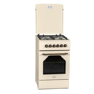 Kuchnia gazowo-elektryczna Retro Designe MPM-56-KRM-14, 50cm, termoobieg, kremowa