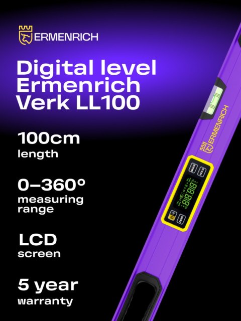 Poziomica cyfrowa Ermenrich Verk LL100