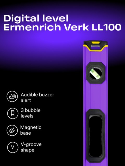 Poziomica cyfrowa Ermenrich Verk LL100