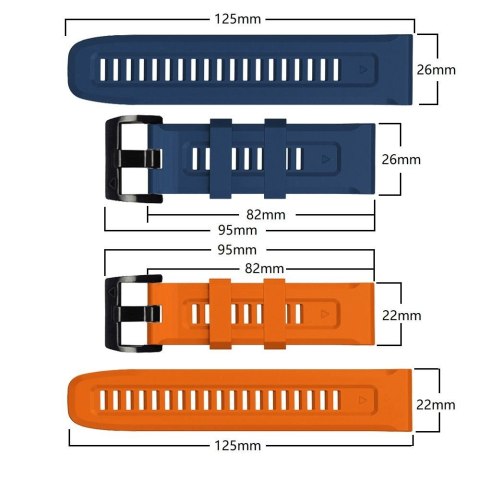 Pasek na Garmin Fenix 5 / 6 / 6 Pro / 7 IconBand - czarny