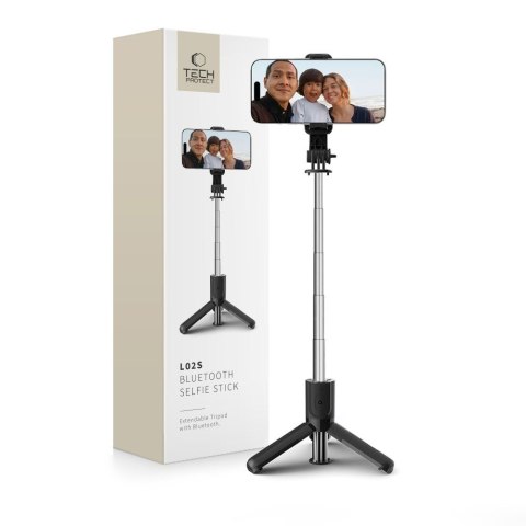 Selfie stick kijek statyw do zdjęć tripod Bluetooth do 72cm - czarny