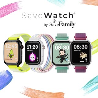 Smartwatch Save Family SW+B.CTF Fiolet Srebrzysty Truskawka