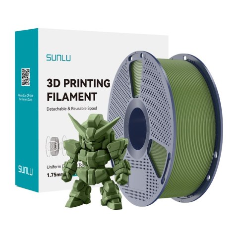 Filament SUNLU PLA+ 2.0 1.75mm 1kg (oliwkowy)
