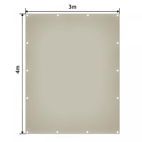 Plandeka PVC 4x3 m 650g/m² szara - wytrzymała i uniwersalna
