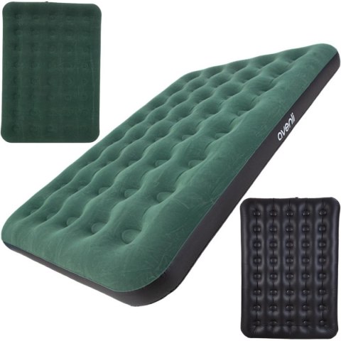 MATERAC FLOKOWANY 2-OSOBOWY CLOUDCOIL ZIELONY 191x137x22CM 24644