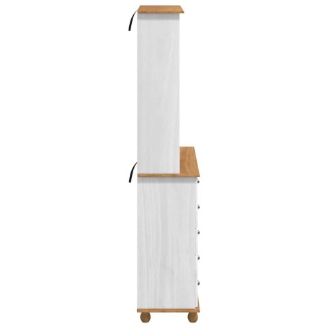 Klatka ASKIM Biały 91 x 40 x 200,5 cm Lite drewno sosnowe