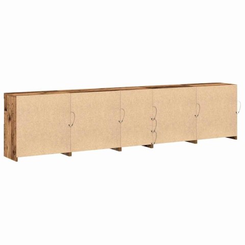 Komoda LED Ze LED Lights Stare drewno 283 x 37 x 67 cm