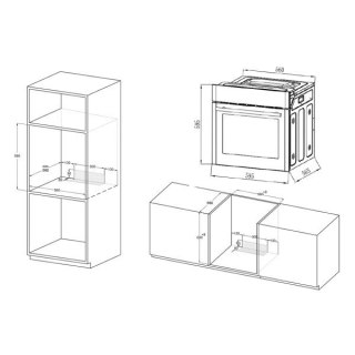 Piekarnik do zabudowy MPM MPM-63-BO-30 czarny