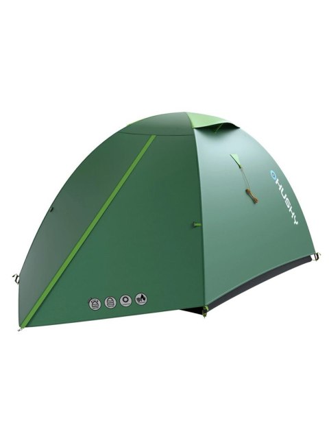 Husky Namiot turystyczny dwuosobowy BIZAM 2 PLUS, 145 x 290 x 120 cm, 3,6kg zielony