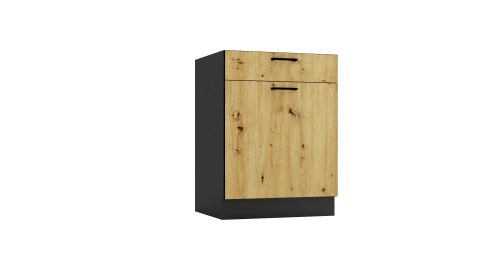 Zestaw mebli kuchennych Cosmo Design ANIKA dąb artisan/grafit 2,0