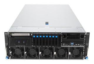 Platforma Asus Rack (4U) ESC8000A-E13X AMD EPYC 9005 (8xNVMe, 2xM.2, 2x10Gbe, 8xQSFP, IPMI, R3200W)
