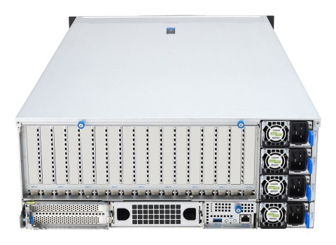 Platforma Asus Rack (4U) ESC8000A-E13X AMD EPYC 9005 (8xNVMe, 2xM.2, 2x10Gbe, 8xQSFP, IPMI, R3200W)