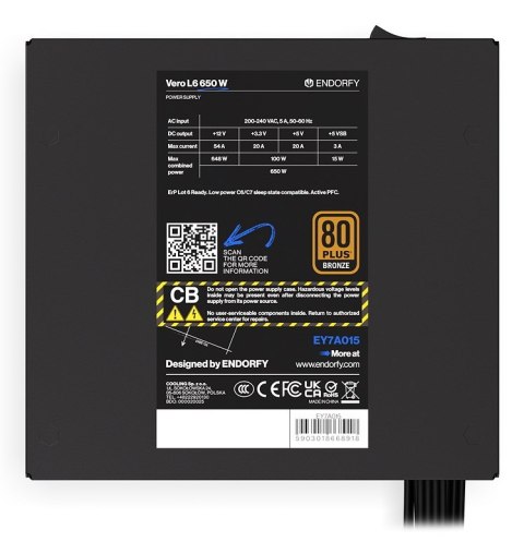Zasilacz ENDORFY Vero L6 650 W