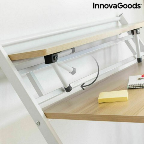 Składane Biurko z Półką InnovaGoods Tablezy Drewno (Odnowione B)
