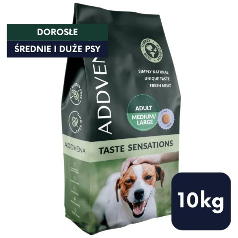 ADDVENA TASTE SENSATIONS dla dorosłych psów średnich i dużych ras 10kg