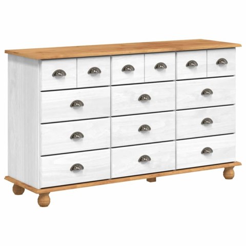 Komoda ASKIM Biały 79 x 40 x 133,5 cm Lite drewno sosnowe