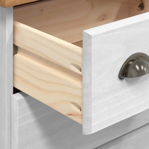 Komoda ASKIM Biały 79 x 40 x 133,5 cm Lite drewno sosnowe