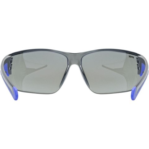 Okulary rowerowe UVEX Equate, black/blue matt/mirror blue