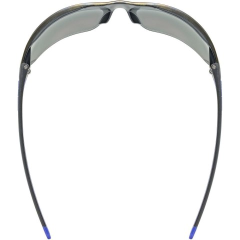 Okulary rowerowe UVEX Equate, black/blue matt/mirror blue