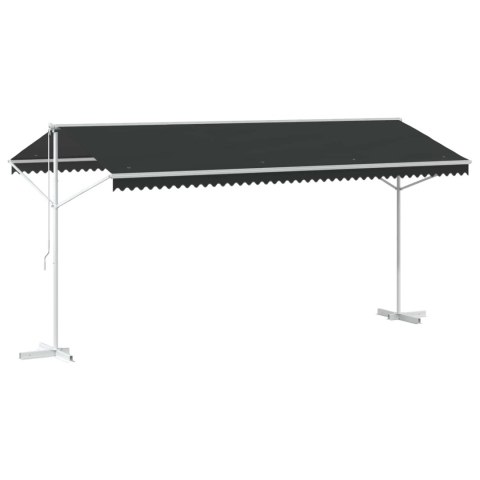Markiza wolnostojąca antracytowy 5 x 3 m Poliester