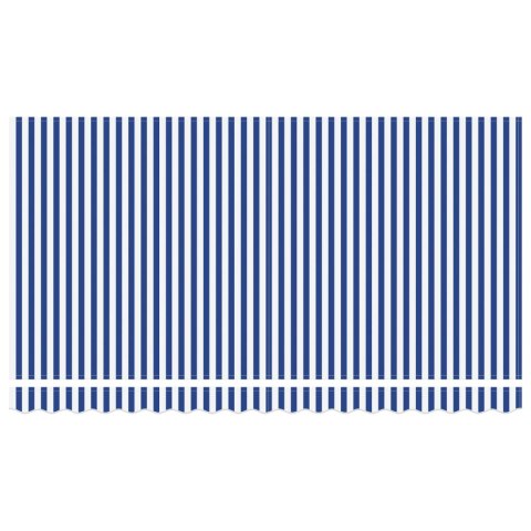 Markiza zwijana Niebieski i biały 400 x 200 cm