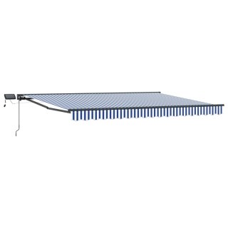 Ręczny ramowy zewnętrzny markizowy z LED 4 x 2 m