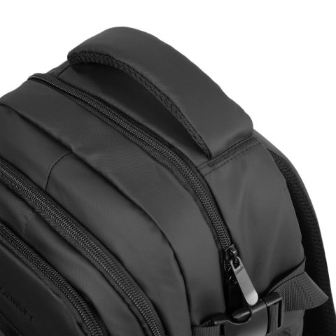 Plecak podróżny do samolotu z kieszenią na laptop 20l 40x20x25 cm - czarny