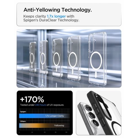 Etui na Samsung Galaxy S26+ Ultra Hybrid Mag MagSafe - przezroczysto-czarne
