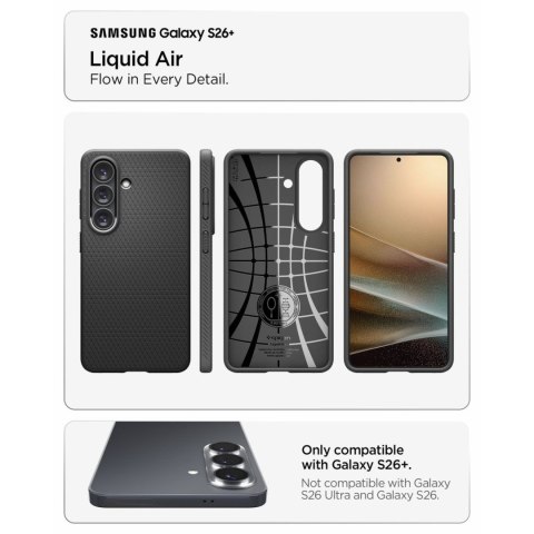 Etui pokrowiec case na Samsung Galaxy S26+ Liquid Air - czarny mat