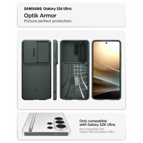 Etui pokrowiec case na Samsung Galaxy S26 Ultra Optik Armor - zielony